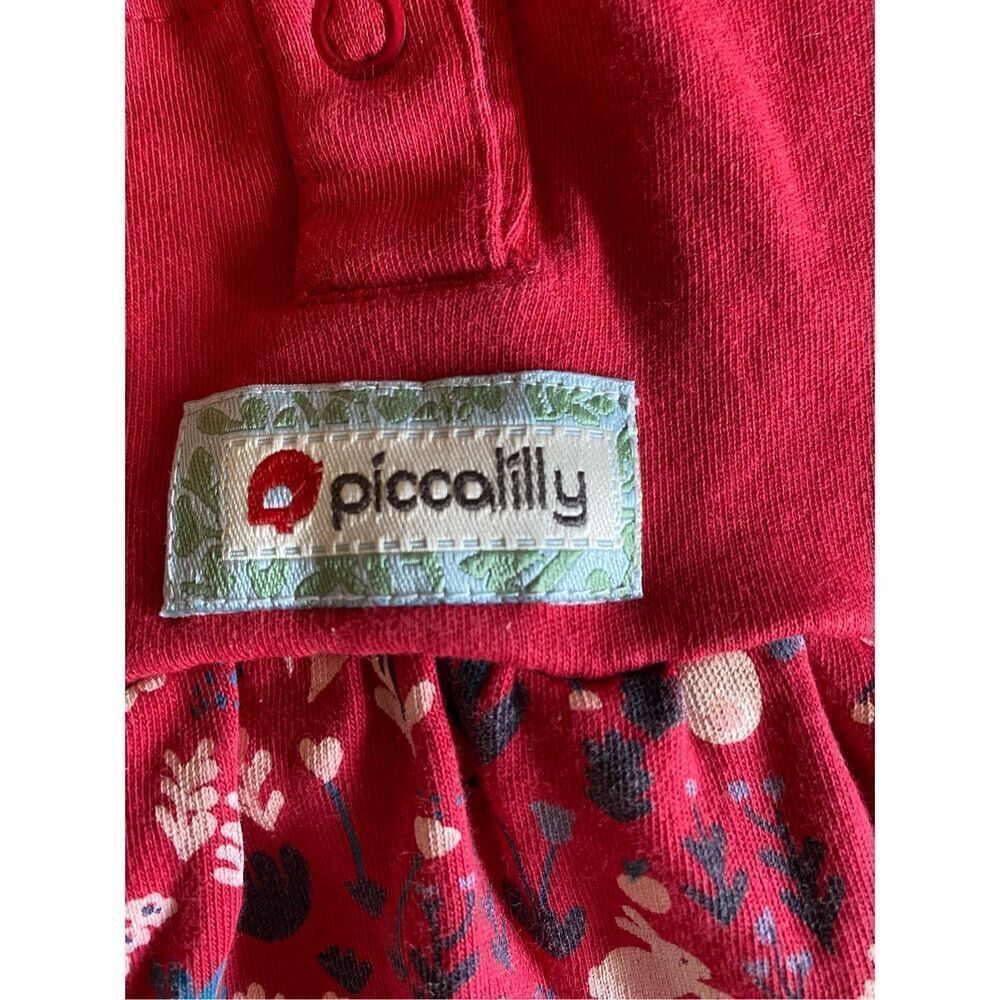 Piccalilly infant girls, longsleeved bunny organic cotton dress size 3/6 months - Picture 7 of 8